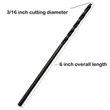 TMAX 6 pc 3/16-Inch×6-Inch Aircraft Extension Black Oxide Drill Bit