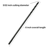 TMAX 6 pc 5/32-Inch×6-Inch Aircraft Extension Black Oxide Drill Bit