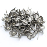 TMAX 100 pc Stainless Steel 3/4 Inch Flat Wire Brush Wheel with 1/8 Inch Shank