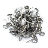 TMAX 100 pc Carbon Steel 3/4 Inch Flat Wire Brush Wheel with 1/8 Inch Shank