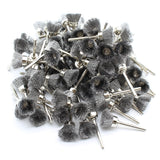 TMAX 100 pc Carbon Steel 1/2 Inch Cup Wire Brush Wheel with 1/8 Inch Shank