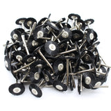 TMAX 100 pc Nylon Plastic Bristle 3/4 Inch Flat Wire Brush Wheel with 1/8 Inch Shank