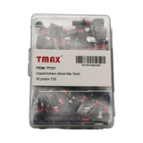 TMAX 50 pc T25 Torx 1" Long Impact Torsion Screwdriver Insert Bits with 1/4" Hex Shank