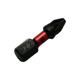 TMAX 50 pc PZ2 Pozi 1" Long Impact Torsion Screwdriver Insert Bits with 1/4" Hex Shank