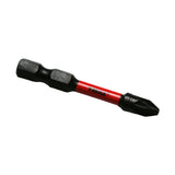 TMAX 25 pc PZ2 Pozi 2" Long Impact Torsion Screwdriver Insert Bits with 1/4" Hex Shank