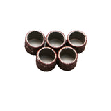 TMAX 100 pc 3/8 Inch Sand Drum Grit 80 Coarse with 2 pc 1/8 Inch Mandrel for Dremel Rotary Tools