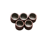 TMAX 100 pc 3/8 Inch Sand Drum Grit 60 Coarse with 2 pc 1/8 Inch Mandrel for Dremel Rotary Tools