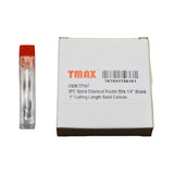 TMAX 5 pc Spiral Downcut Router Bits 1/4" Shank 1" Cutting Length Solid Carbide CNC Router Bit