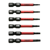 TMAX 12 pc Torx T6-T40, 2 Inch Long Screwdriver Insert Bit with 1/4 " Hex-Shank 