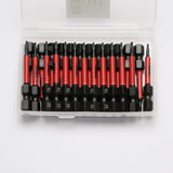 TMAX 25 pc Torx T6, 2" Long Impact Torsion Screwdriver Insert Bits with 1/4" Hex-Shank