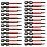 TMAX 25 pc Torx T7, 2" Long Impact Torsion Screwdriver Insert Bits with 1/4" Hex-Shank