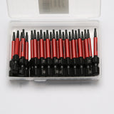 TMAX 25 pc Torx T8, 2 Inch Long Screwdriver Insert Bit with 1/4 Inch Hex-Shank 