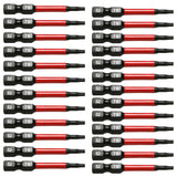 TMAX 25 pc Torx T9, 2" Long Impact Torsion Screwdriver Insert Bits with 1/4" Hex-Shank