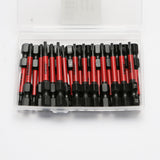 TMAX 25 pc Torx T9, 2" Long Impact Torsion Screwdriver Insert Bits with 1/4" Hex-Shank