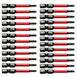 TMAX 25 pc Torx T10, 2" Long Impact Torsion Screwdriver Insert Bits with 1/4" Hex-Shank