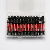 TMAX 25 pc Torx T10, 2" Long Impact Torsion Screwdriver Insert Bits with 1/4" Hex-Shank