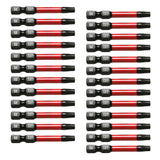 TMAX 25 pc Torx T27, 2 Inch Long Screwdriver Insert Bit with 1/4 Inch Hex-Shank 