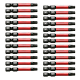 TMAX 25 pc Torx T27, 2" Long Impact Torsion Screwdriver Insert Bits with 1/4" Hex-Shank