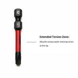 TMAX 25 pc Torx T27, 2" Long Impact Torsion Screwdriver Insert Bits with 1/4" Hex-Shank