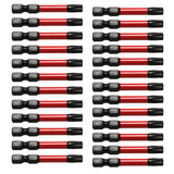TMAX 25 pc Torx T30, 2 Inch Long Screwdriver Insert Bit with 1/4 Inch Hex-Shank 