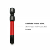 TMAX 25 pc Torx T30, 2" Long Impact Torsion Screwdriver Insert Bits with 1/4" Hex-Shank