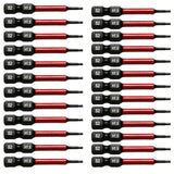 TMAX 25 pc H1.5 Impact Torsion Screwdriver Insert Bits Hex Head Allen Wrench, 1/4 " Hex-Shank