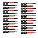 TMAX 25 pc H2.0 Hex Head Allen Wrench Screwdriver Insert Bit Set, 1/4 " Hex-Shank