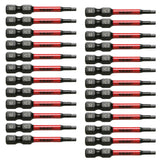 TMAX 25 pc H2.5 Impact Torsion Screwdriver Insert Bits Hex Head Allen Wrench, 1/4 " Hex-Shank