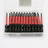 TMAX 25 pc H2.5 Hex Head Allen Wrench Screwdriver Insert Bit Set, 1/4 " Hex-Shank