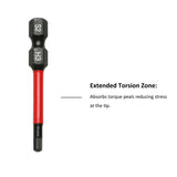 TMAX 25 pc H3.0 Impact Torsion Screwdriver Insert Bits Hex Head Allen Wrench, 1/4 " Hex-Shank