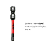 TMAX 25 pc H3.5 Impact Torsion Screwdriver Insert Bits Hex Head Allen Wrench, 1/4 " Hex-Shank