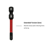 TMAX 25 pc H4.0 Impact Torsion Screwdriver Insert Bits Hex Head Allen Wrench, 1/4 " Hex-Shank