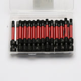 TMAX 25 pc H4.0 Impact Torsion Screwdriver Insert Bits Hex Head Allen Wrench, 1/4 " Hex-Shank