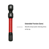 TMAX 25 pc H5.0 Impact Torsion Screwdriver Insert Bits Hex Head Allen Wrench, 1/4 " Hex-Shank