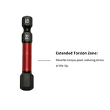 TMAX 25 pc H8.0 Impact Torsion Screwdriver Insert Bits Hex Head Allen Wrench, 1/4 " Hex-Shank