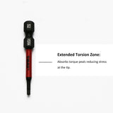 TMAX 25 pc H5/64" Impact Torsion Screwdriver Insert Bits Hex Head Allen Wrench, 1/4" Hex-Shank