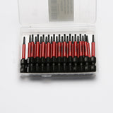 TMAX 25 pc H5/64" Impact Torsion Screwdriver Insert Bits Hex Head Allen Wrench, 1/4" Hex-Shank