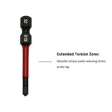 TMAX 25 pc H1/8" Impact Torsion Screwdriver Insert Bits Hex Head Allen Wrench, 1/4" Hex-Shank