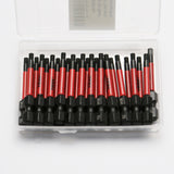 TMAX 25 pc H1/8" Hex Head Allen Wrench Screwdriver Insert Bit, 1/4 " Hex-Shank