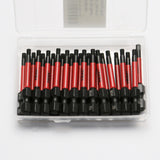 TMAX 25 pc H1/8" Impact Torsion Screwdriver Insert Bits Hex Head Allen Wrench, 1/4" Hex-Shank