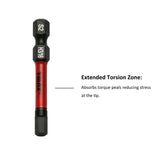TMAX 25 pc H3/16" Impact Torsion Screwdriver Insert Bits Hex Head Allen Wrench, 1/4" Hex-Shank
