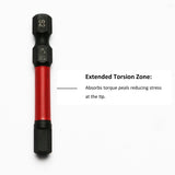 TMAX 25 pc H7/32" Impact Torsion Screwdriver Insert Bits Hex Head Allen Wrench, 1/4" Hex-Shank
