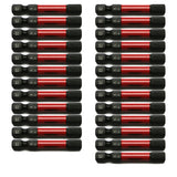 TMAX 25 pc H1/4" Impact Torsion Screwdriver Insert Bits Hex Head Allen Wrench, 1/4" Hex-Shank
