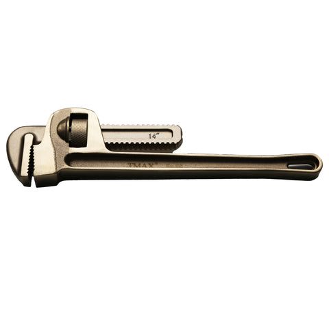 TMAX Non-Sparking 14 Inch Pipe Wrench, Aluminum-Bronze Non Spark 