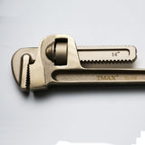 TMAX Non-Sparking 14 Inch Pipe Wrench, Aluminum-Bronze Non Spark 