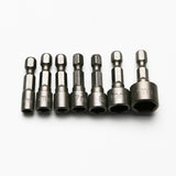 TMAX 14pc Cr-V Steel Imperial and Metric Impact Power Hex Nut Driver Master Kit with 1/4" Hex Shank