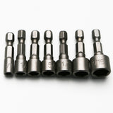 TMAX 14pc Cr-V Steel Imperial and Metric Impact Power Hex Nut Driver Master Kit with 1/4" Hex Shank