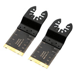 TMAX 2 pc Titanium Oscillating Saw Blades, Multitool Blades Oscillating Tool
