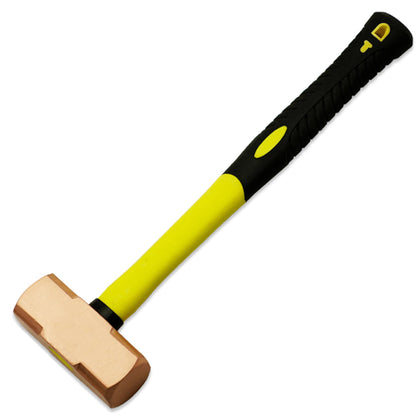 TMAX Non Sparking Brass Head Sledge Hammer 20 Pound, Fiber Glass Brass Striking Head