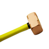 TMAX Non-Sparking Brass Head Sledge Hammer 4 Pound, Fiber Glass Brass Striking Head